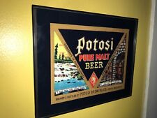 Placa publicitária Potosi Pure Malt Beer Bar Man Cave comprar usado  Enviando para Brazil