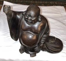 Heavy Vintage Cast Iron Heavy Metal Buddha Statue Figure 10 1/2” By 10” By 4”. for sale  Shipping to South Africa