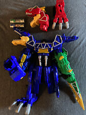 Lote de cargador y cargador Power Rangers Dino Charge Megazord de lujo azul spino mixto Zord segunda mano  Embacar hacia Mexico