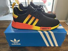 Tênis Adidas masculino NMD_R1 preto laranja amarelo pôr do sol comprar usado  Enviando para Brazil