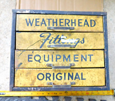 VINTAGE WEATHERHEAD AUTOMOTIVE BRASS FITTINGS CABINET COLLECTIBLE DISPLAY for sale  Shipping to South Africa