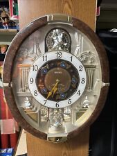 Relógio de parede Seiko COLLECTOR'S 18 melodias em movimento cristais Swarovski 18"X15", usado comprar usado  Enviando para Brazil