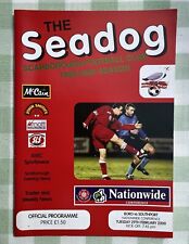Football programme scarborough for sale  LOUTH