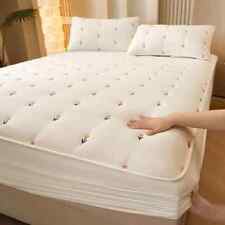 Quilted Thicken Mattress Protector Cover Washablebed Elastic Fitted Bed Sheet for sale  Shipping to South Africa