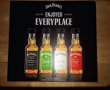 "Cartel publicitario de cartón Jack Daniels whisky/manzana/miel/fuego 13"" x 12"" ¡GENIAL! segunda mano  Embacar hacia Argentina