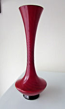 Red glass spiralled for sale  Shipping to Ireland