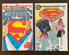 Used, The Man of Steel #1 #2 Superman 6 Part Mini-Series 1986 DC Comics VF for sale  Shipping to South Africa