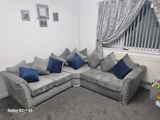 grey corner sofa for sale  WORKSOP