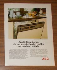 Rare Advertising Vintage AEG FAVORITE DELUXE Dishwasher 1981 for sale  Shipping to South Africa