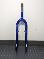 Horquilla de bicicleta de montaña de acero de colección de 1"" roscada para 26"" azul KHS rígida 5,25"" buena  segunda mano  Embacar hacia Argentina