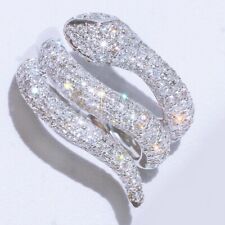 2Ct Natural Diamond 14K White Gold Engagement Cluster Ring RWG222-14-7-23 for sale  Shipping to South Africa