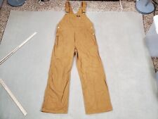 Used, Dickies Overalls Mens 32x30 Brown Canvas Bib Carpenter Workwear Farm Trucker * for sale  Shipping to South Africa