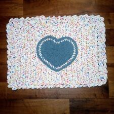 Tapete de coração de confete de crochê feito à mão comprar usado  Enviando para Brazil