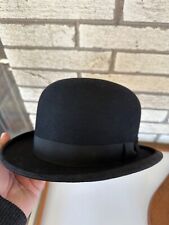 Chapéu masculino vintage tamanho 7 3/8 preto estilo boliche Arthurs Chicago comprar usado  Enviando para Brazil