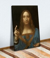 Leonardo Da Vinci Salvator Mundi ARTE DE PAREDE EMOLDURADA PINTURA DE ARTE comprar usado  Enviando para Brazil