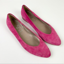 Attilio Giusti Leombruni AGL Ballerina Flats Tourmaline Suede Pink 39 8.5 for sale  Shipping to South Africa