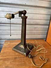 ANTIQUE Verdelite 16" Bronze Bankers Lamp Pat. 1917 Made U.S.A Square Base AS IS, used for sale  Shipping to South Africa