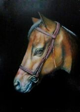 Cavallo da corsa Vincitore Grande corsa. Ritratto di un cavallo. Pittura classic, usado comprar usado  Enviando para Brazil