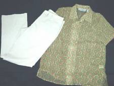 Conjunto de calças elásticas femininas baixo 8 e novo sem etiquetas túnica Claudia Richard média, usado comprar usado  Enviando para Brazil