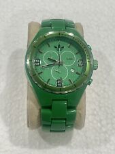 Adidas green chronograph for sale  Shipping to Ireland