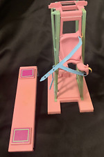 Vintage 1984 Barbie Workout Center Gym with Weight Bench Pink Mattel, used for sale  Shipping to South Africa