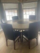 dining travertine table round for sale  Solon
