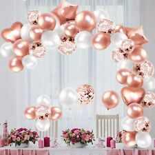 Rose Gold Balloon Arch Kit Balloons Garland Birthday Wedding Party Baby Shower  for sale  Shipping to South Africa