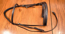 Used, Pessoa Aramas monocrown fancy wide derby noseband bridle oversize warmblood for sale  Shipping to South Africa