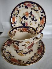 Masons Ironstone Blue Mandalay Pattern Hand Painted Cup Saucer & Side Plate Trio for sale  Shipping to South Africa