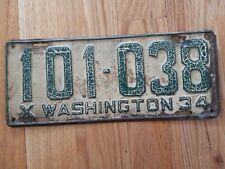 1934 washington license for sale  Buzzards Bay