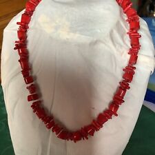 Red coral necklace for sale  LIVERSEDGE