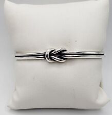James Avery Lover's Knot Sterling Silver Cuff Bracelet - Retired for sale  Omaha