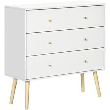 Used, HOMCOM Chest of Drawers, 3 Drawer Unit Storage Cabinet Bedroom, Refurbished for sale  Shipping to South Africa