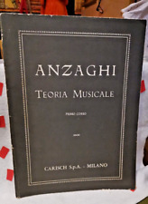 Anzaghi teoria musicale usato  Italia
