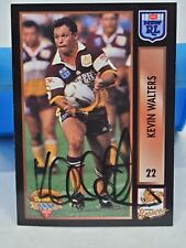 Used, Signed Vintage 1994 Series 1 Rugby League Kevin Walters #22 Brisbane Broncos NRL for sale  Shipping to South Africa