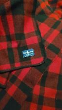 Used, EXCELLNT Vintage Ralph Lauren 100% Wool Plaid Blanket Black and Red 90 x 90  USA for sale  Chicago