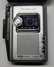 Mini gravador e player de fita cassete Panasonic RQ-L31 ativado por voz tamanho completo, usado comprar usado  Enviando para Brazil