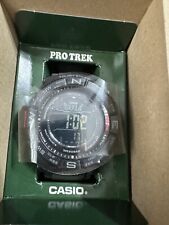 Relógio Casio 'PRO TREK' resistente movido a energia solar e aço inoxidável verde PRW-3510Y-8 comprar usado  Enviando para Brazil