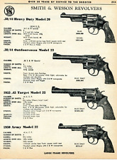 1963 Impressão Anúncio de Smith & Wesson S&W Modelo 20, 23, 25 1955, 22 1950 Revólver Exército comprar usado  Enviando para Brazil