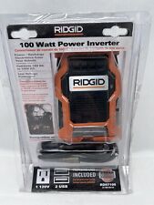 Ridgid 100 Watt 120V Power Inverter Orange RD97100 with 2x 2.1 Amp USB FREE SHIP, used for sale  Shipping to South Africa