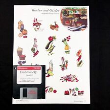 Kitchen & Garden Embroidery Designs Disk #127 for Husqvarna Viking  Designer 1, used for sale  Shipping to South Africa