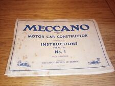 Pre war meccano for sale  BRIDLINGTON