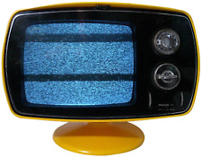 RARO PHILCO TRENDSETTER B370F VINTAGE 1972 CONSOLE DE POLÍMERO AMARELO TV B & W, BASE TULIPA comprar usado  Enviando para Brazil