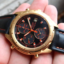 Vintage Seiko Men's Watch Wristwatch Chronograph Gold Tone Alarm 7T32-6E79 LOOK comprar usado  Enviando para Brazil