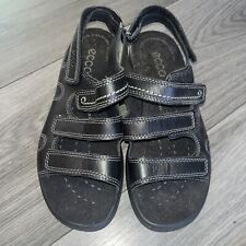 Ecco sandals black for sale  GLASGOW