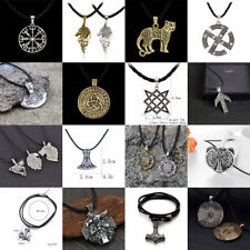 1 Pcs Mode Nordique Vikings Pendentif Collier Nordique Cuir Collier D'origine na sprzedaż  Wysyłka do Poland