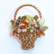 Flower basket brooch for sale  KING'S LYNN