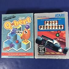 Atari 5200 Qbert com caixa sem manual e pole position com caixa e manual comprar usado  Enviando para Brazil