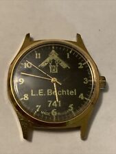 L.E. vintage Reloj BECHTEL 741 Cara Hecho en EE. UU. Joyería Antiguo Cajón Casa Hallazgo segunda mano  Embacar hacia Argentina