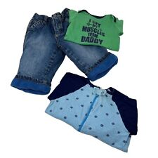 Usado, Jeans, body suit e dormitório para bebês meninos - Tamanho - 3-6 meses comprar usado  Enviando para Brazil